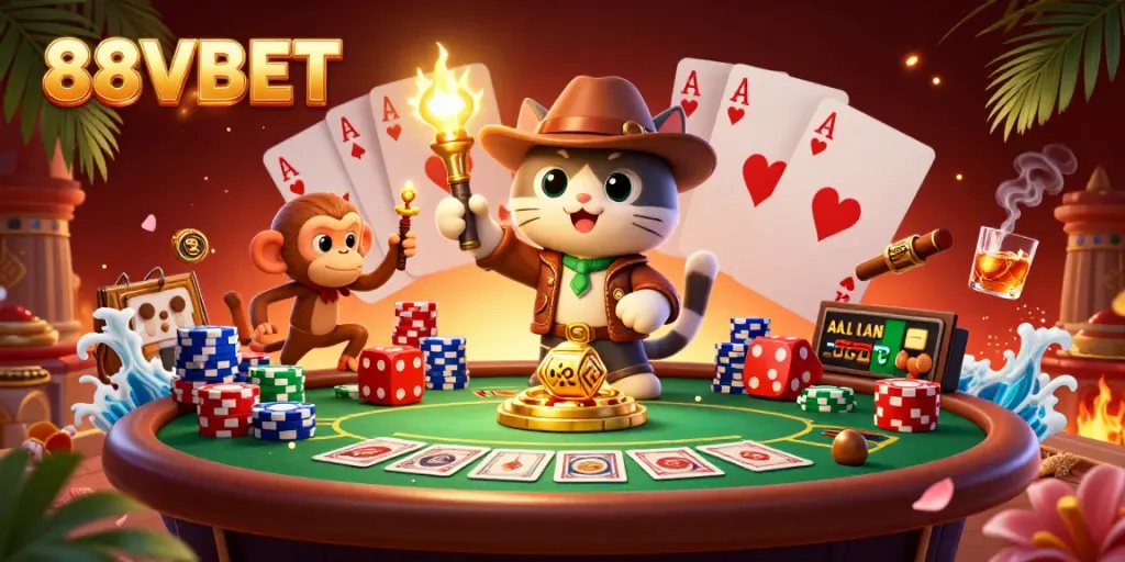 Experience winning strategies at 88VBET with dynamic poker action among vibrant characters.