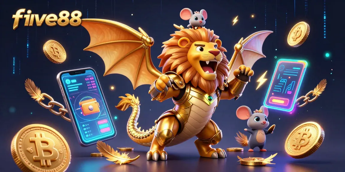 Engage with five88's thrilling crypto casino experience featuring vibrant actions and gaming elements.