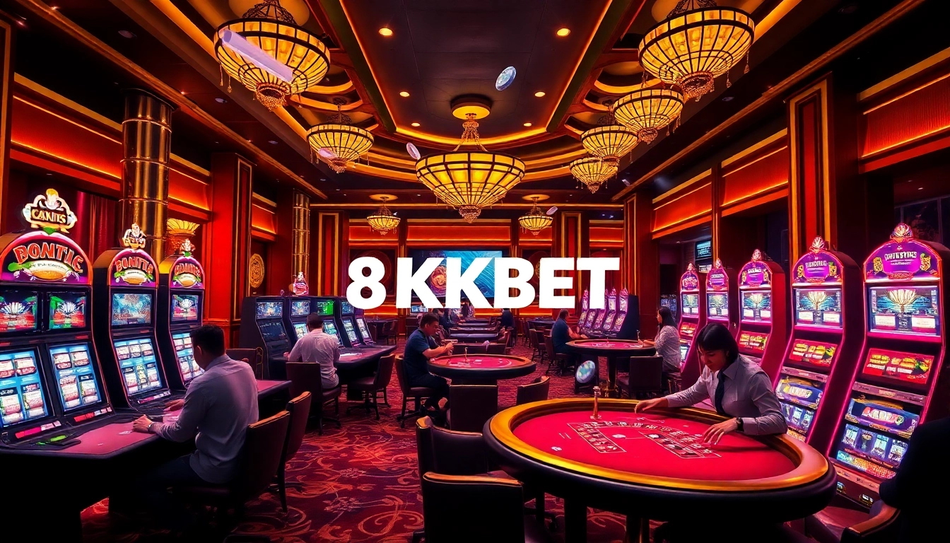 Experience the thrill of winning at 8KBET with exciting casino games and vibrant atmospheres.