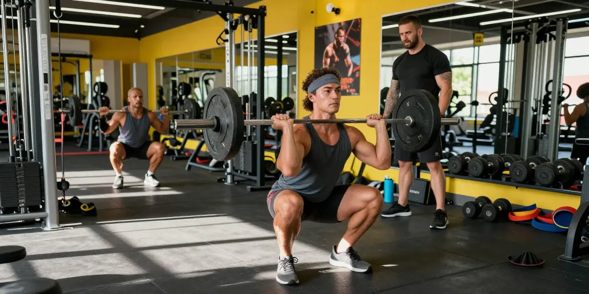 Bodybuilder training at Steroide Boutique, showcasing intense workout with motivational atmosphere.