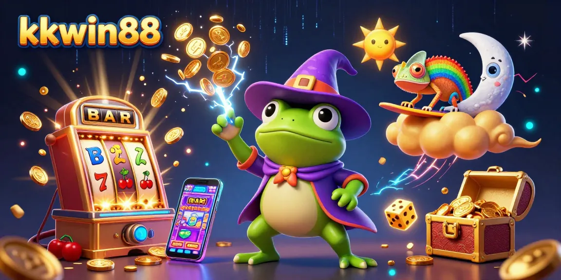 Experience fabulous wins with kkwin88 as the wizard frog creates a golden coin storm.