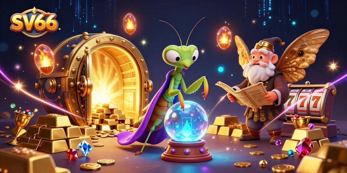 Engage with SV66 for thrilling slot adventures featuring a wise mantis fortune teller and dynamic treasures.