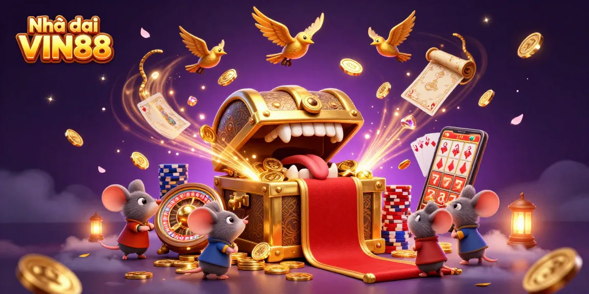 Experience thrilling wins at Nhà cái VIN88 with a vibrant 3D casino adventure.