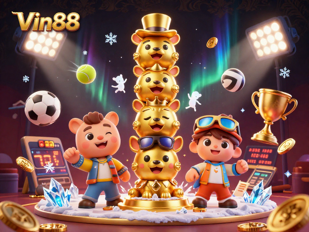 Join Vin88 for exhilarating sports betting action featuring dynamic characters and exciting game elements
