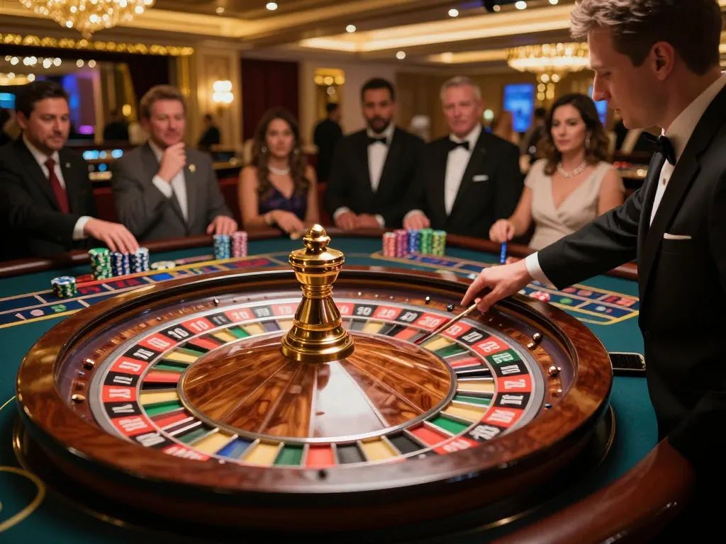 Experience the thrill of five88 roulette as the wheel spins in a luxurious casino environment