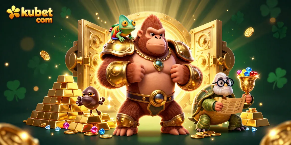 Experience thrilling wins at kubet com with vibrant casino characters and dazzling game elements.