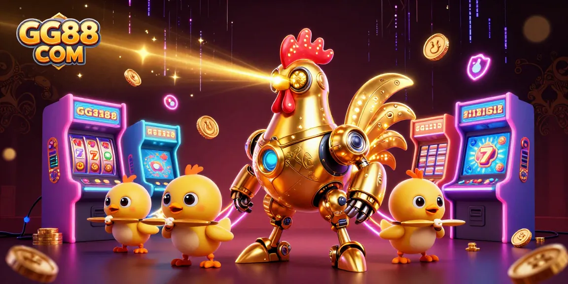Play slots with GG88 COM's dynamic gaming robots and exciting arcade elements.