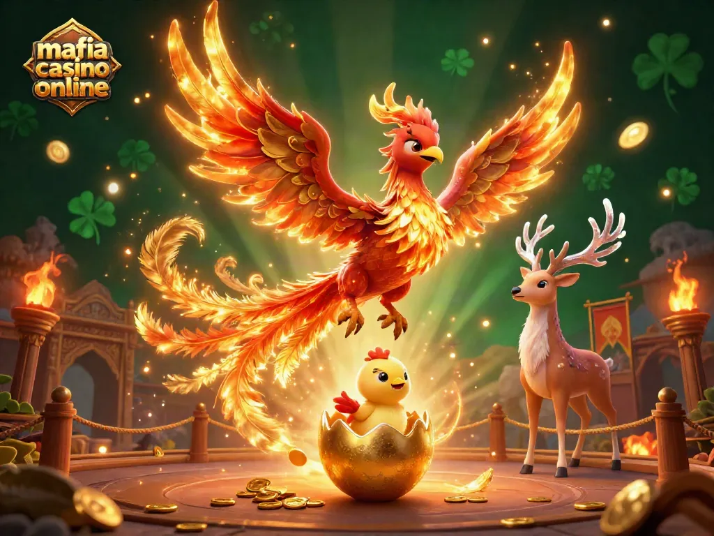 Engage with mafia casino online through exciting gameplay featuring phoenix and mystical stag.