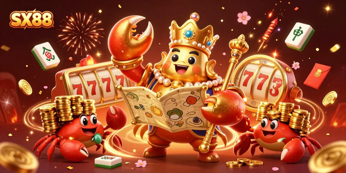SX88 invites players to dive into a world of excitement with colorful characters and vibrant casino elements.