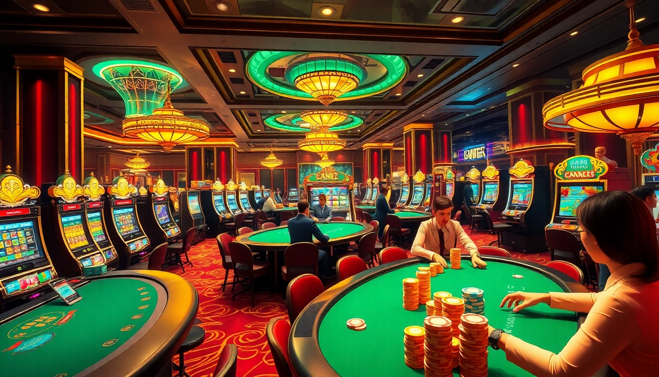 Experience thrilling gaming action at https://66233.mobi/ with poker chips and vibrant casino tables.