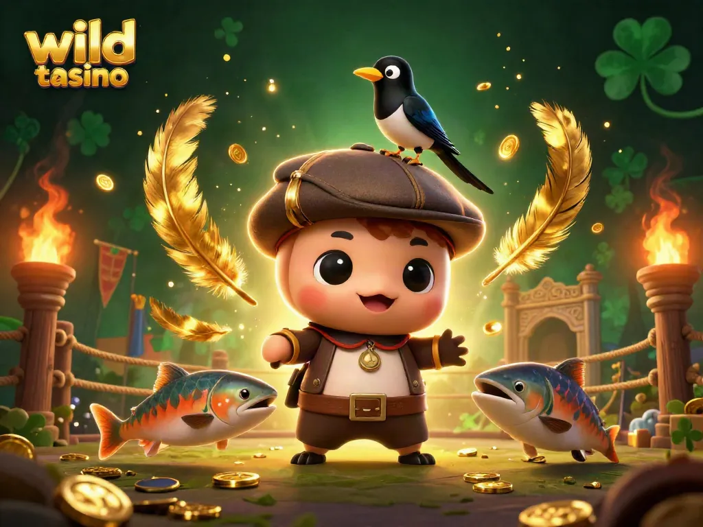 Experience excitement at wild tokyo casino with playful characters amidst vibrant gaming elements.