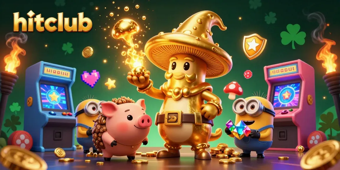 Experience the magic at hitclub with our golden mushroom wizard and treasure-filled adventure.
